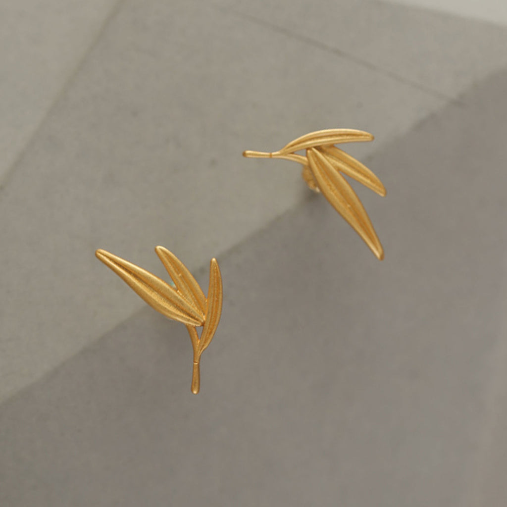 BAMBOO LEAF EARRINGS