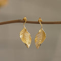 LEAF DROP EARRINGS