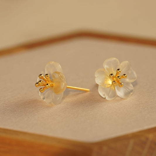 PEAR FLOWER EARRINGS