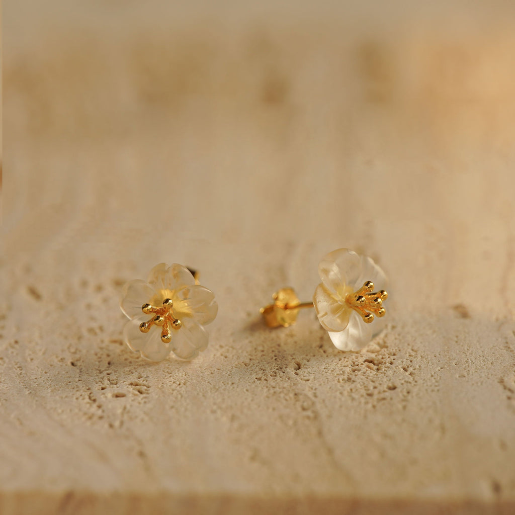 PEAR FLOWER EARRINGS