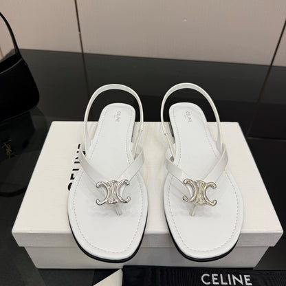 CL Biki Sandal White Calfskin 725673
