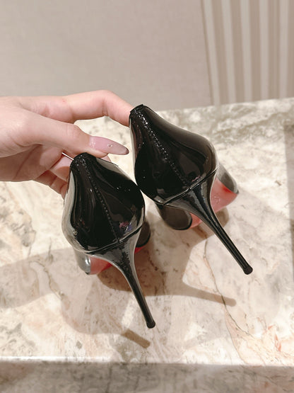 CL 25s So Kate Pumps 95mm Black Patent Leather 446681