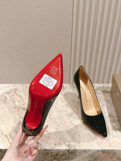 CL 25s So Kate Pumps 95mm Black Patent Leather 446681
