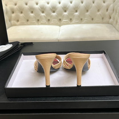 CC Métiers d__rt 26s Mules 6cm Beige Leather 847251