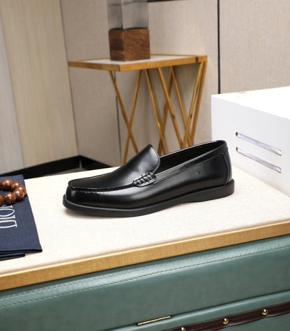 CD RETRO SEWED LOAFER BLACK SMOOTH CALFSKIN
