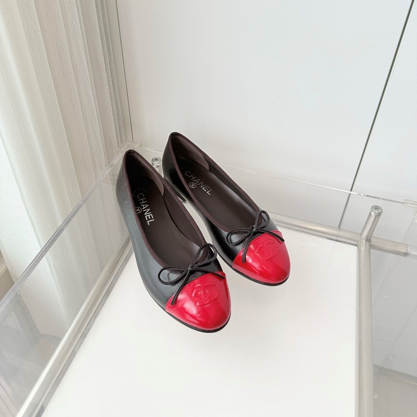 Chanel 2026 Ballet Flat Chocolate Red Lambskin 697409