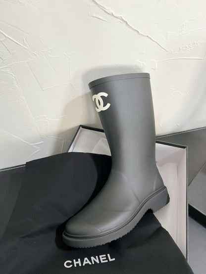 CC High Boots Black Natural Rubber 949646