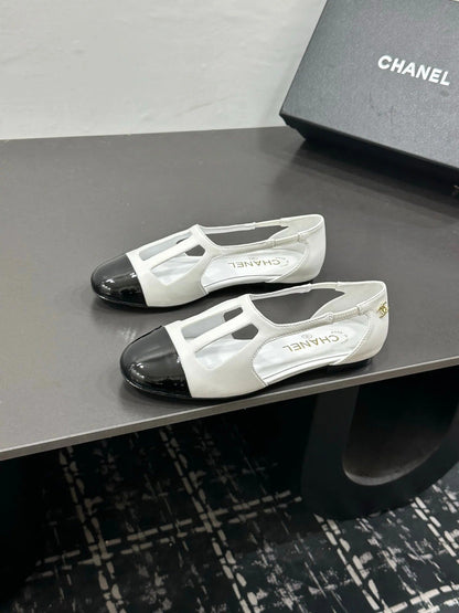 Chanel 2026 Flat Sandals Leather Sheepskin 832561