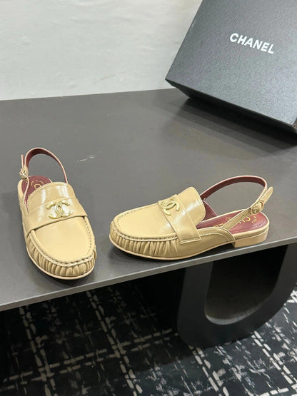 Chanel 2026 Slingback Loafers Leather Sheepskin 832506